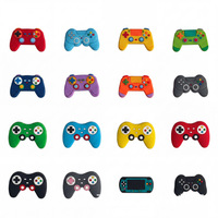 Accessoires de chaussures souples en PVC amovibles DIY, breloques unisexe pour chaussures en forme de manette de jeu arc-en-ciel, décoration de console de jeu pour crocs de sabot de gamer