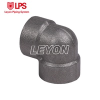 Tuyaux de lutte contre l'incendie Leyon Système de gicleurs d'incendie Raccord de tuyau Système de protection incendie ASTM A105 Coude forgé en acier au carbone
