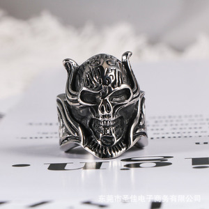 Skeleton Skull <b>Titanium</b> Steel <b>Ring</b> For <b>Men</b> Index Finger Gift Jewelry - Product Image 4