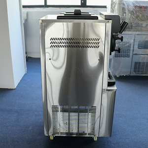 Machine à crème glacée et <span class=keywords><strong>yaourt</strong></span> en acier inoxydable de haute qualité HELAXEN - Glace molle trois saveurs, haute productivité, 220V pour les cafés - Product Image 2