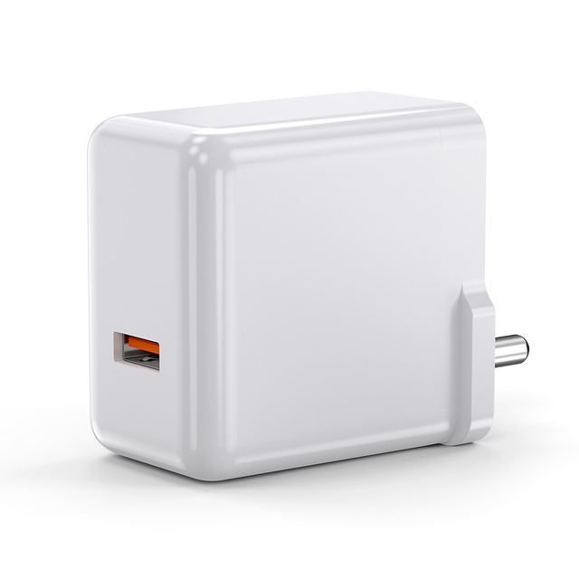 USB Adapter 5V 1A Wall USB Charger 5W Indian Plug ABS Material Charger BIS with Supervooc Protocol