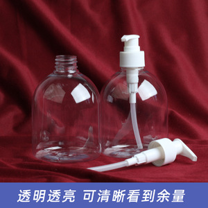 ขวดใส่น้ำยาฆ่าเชื้อแบบกด ขนาด 500 มล. ขวด PET ใส  จำหน่ายโดยตรงจากโรงงาน - Product Image 2