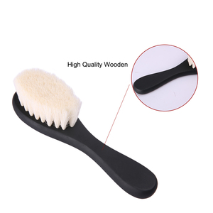 Brosse <span class=keywords><strong>de</strong></span> rasoir naturelle longue <span class=keywords><strong>en</strong></span> <span class=keywords><strong>bois</strong></span> <span class=keywords><strong>de</strong></span> hêtre, pour barbier, poils <span class=keywords><strong>de</strong></span> sanglier, grande brosse à barbe noire - Product Image 3
