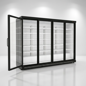 Réfrigérateur vertical pour boissons, refroidissement par ventilateur, étagères réglables, éclairage LED, porte vitrée simple, armoire de présentation verticale pour boissons - Product Image 2