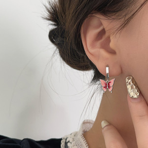 Yinruitai S925 Sterling Silver Butterfly Drop <b>Earrings</b> For Women Everyday Wear <b>Fine</b> Jewelry - Product Image 4