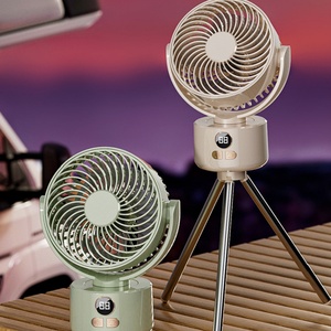 Ventilador de pie silencioso de plástico con USB, digital, plegable, con cabezal oscilante ajustable de 3 velocidades, para uso en coche y exteriores, venta al por mayor - Product Image 3