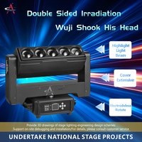 Luz Móvil LED Profesional de 500W con Doble Cara y Rotación Infinita, Efecto de Escenario RGBW con RDM para Eventos de Discoteca, Clubes y DJ