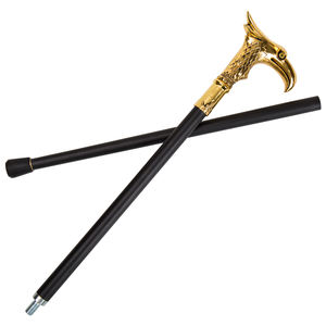 Bastón de metal empalmado con cabeza de águila dorada, accesorios de cosplay para actuaciones, 89cm, 0,75 kg, artesanías de metal - Product Image 1
