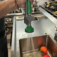 Robinet de cuisine commercial de haute qualité monté sur le pont en laiton pulvérisateur de pré-rinçage à tirette Installation facile industriel haut de gamme pour
