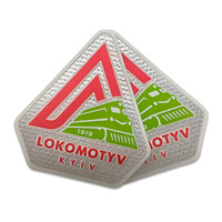 Étiquettes personnalisées en silicone avec estampage à chaud pour divers clubs sportifs tels que les équipes de football et de basketball
