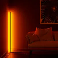 Lampe d'angle au sol, lampe d'angle LED RGB de 60 pouces, lampe de sol LED pour salon, chambre à coucher, salle de jeux