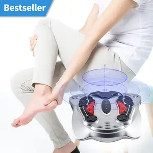 Electric EMS Infrared Heat Neuropathy Muscle Relief Stimulator Circulation Shiatsu Infrared Foot Massager Machine