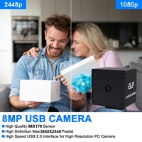 ELP OEM 8mp USB Cámara IMX179 sensor autofocus Cámara controlador libre webcam para PC