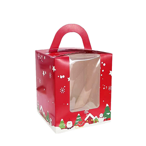 Caja de Embalaje de Cartón Blanca para Pastelería, Panadería, Galletas y Pasteles, con Ventana Automática Emergente de 6 Esquinas, Color Rosa, Buen Precio, al por Mayor en China - Product Image 4