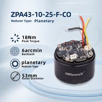 ZBDynamiX - Actuador de Alta Precisión con Motores Eléctricos, Caja de Engranajes Planetarios de 53 mm, para Robots de Café, para Brazos Robóticos de Soldadura