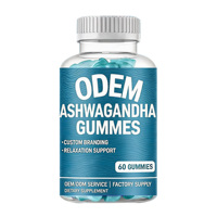Complément alimentaire végétalien OEM/ODM : Gommes et comprimés d'Ashwagandha pour l'équilibre hormonal