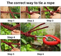 Hamac portable en tissu parachute, résistant aux déchirures, avec sangles d'attache pour arbres, idéal pour le camping, le jardin et l'extérieur - Vente en gros usine