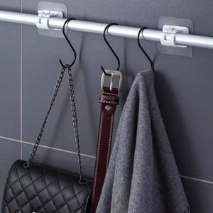 Crochets muraux en plastique imperméables et antirouille pour suspendre des serviettes, des manteaux, design flexible, 2 crochets par ensemble, utilisation en cuisine - Product Image 3
