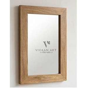 Espejo de Pared de Madera Art Deco Hecho a Mano de Lujo, Espejo Decorativo Ligero y Ecológico VIVAAN ART CRAFT, Grosor Personalizado para - Product Image 3