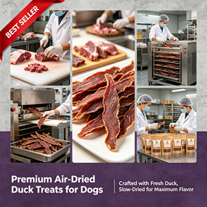 Tiras de Carne de Pato Secada al Aire Bajas en Alérgenos <span class=keywords><strong>para</strong></span> <span class=keywords><strong>Perros</strong></span>, Sin Granos, Alta Absorción, Premio Diario y Snack de Entrenamiento <span class=keywords><strong>para</strong></span> Mascotas - Product Image 6