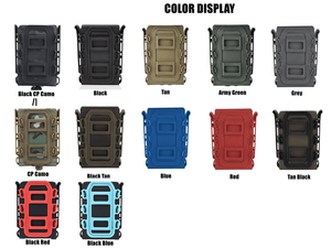 プラスチック製 ユニバーサル ダブル 5.56mm 7.62mm 9mm オープントップベスト ロシア風 ワイドポーチ シングル タクティカル レザー マガジンポーチ - Product Image 3