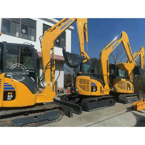 Miniexcavadora Usada Komatsu PC55 PC55mr-2 PC35mr-3 PC30mr-2, Komatsu Usada PC35 PC40mr-2 PC55mr-2 con Bandas de Goma, Excavadora - Product Image 1