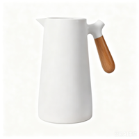 Thermos personnalisé 1L au design minimaliste scandinave avec intérieur en verre sous vide, vente en gros, grande capacité 1L pour boissons chaudes