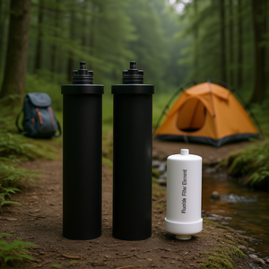 Élément filtrant au fluorure, paquet de 4, remplacement pour système de filtration d'eau par gravité, cartouche de défluoration au charbon actif - Product Image 2