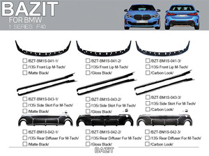 1 SERIE F40 <span class=keywords><strong>135i</strong></span> Labio trasero lados dobles salida única Negro brillante F40 <span class=keywords><strong>135i</strong></span> Divisor trasero para <span class=keywords><strong>BMW</strong></span> - Product Image 2