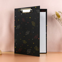 Portapapeles plegable de lujo personalizado, tablero de Clip de Metal con Bloc de notas extraíble, carpeta de documentos, almacenamiento, Bloc de notas, portapapeles
