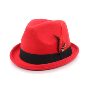 2024 uomo di moda bavarese birra ragazzo cappello Jazz Oktoberfest tedesco accessorio in maschera Festival birra piuma cappello Fedora - Product Image 4