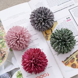 Tête de fleur de pissenlit artificielle Ta Yun, gris vert, rose rouge, violet, réaliste, pour bouquet de mariage, décoration intérieure - Product Image 2