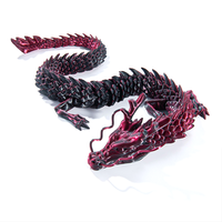 3D imprimé chinois Dragon Dieu Statut Unique créatif fabriqué à la main en verre voiture accessoire et cadeau jouet Figure