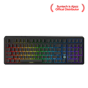Clavier mécanique sans fil Ak980 Flying Fish Switch (noir avec impression latérale) Tri-mode RGB DIY - Product Image 2