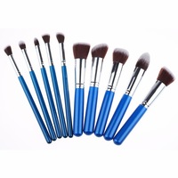 10 pièces de pinceaux de maquillage de luxe de haute qualité, pinceaux de maquillage personnalisés pour le visage, fond de teint, poudre, marque privée, ensemble de pinceaux de maquillage professionnels