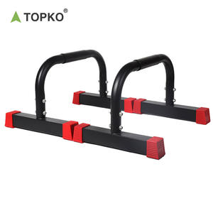 Barras Paralelas de Acero al Carbono para Entrenamiento Profesional de Parada de Manos, con Cubiertas Rojas para los Pies, Estructura Resistente, para Gimnasio y Fuerza - Product Image 2