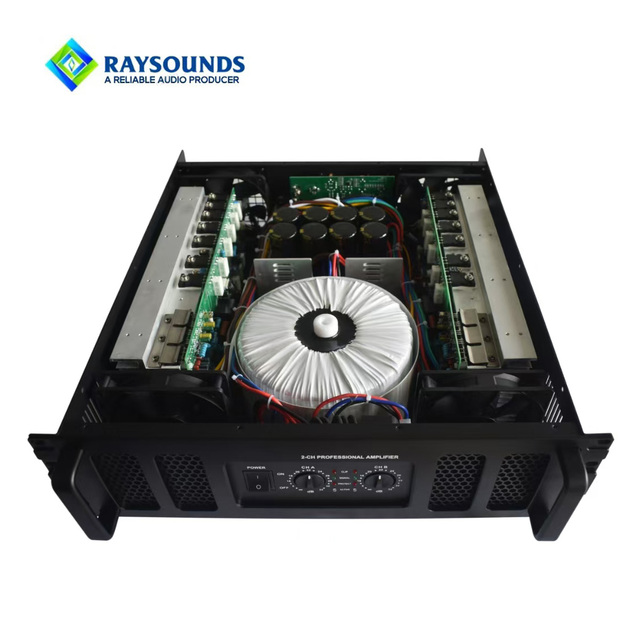 Raysounds Professional Grade Home KTV Audio Amplifier 2.0 Channel Custom Design Pure Power Stage Receiver Amplifier for Singing