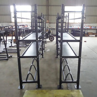 Équipement sportif : Étagère de rangement multifonctionnelle pour salle de sport, unisexe, avec coffre en contreplaqué commercial, banc de piano, mini-banc et grande étagère de rangement