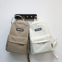 Sac à dos pour filles et garçons, couleur unie, polyester, tendance, nouveau, original, pour collégiens et lycéens.