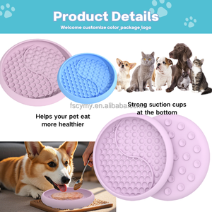 Food Grade Dog Lick Mat Plate Silicone Honeycomb <b>Cat</b> Slow <b>Feeder</b> Bowl with Two Sizes - Product Image 4