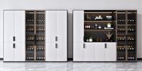 Meubles de salon modernes de luxe en mélamine, étagères à vin - Design modulaire durable, grande capacité de rangement pour la maison, salle à manger