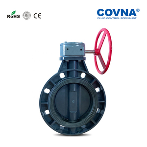 Válvula de Mariposa Tipo Wafer de Plástico CPVC PVC de 6 Pulgadas COVNA con Reducción de Tarifa, Anticorrosión para Agua de Mar, Tipo Brida - Product Image 4