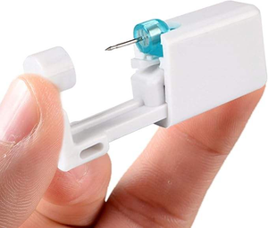 Kit de Perforación Corporal Estéril de Un Solo Uso, Libre de Alergias, Máquina Personal para Perforar Orejas con Anillos de Acero Inoxidable, Pistola para Perforar Orejas - Product Image 4