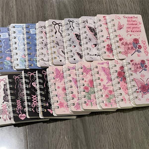 <span class=keywords><strong>Quaderno</strong></span> a spirale A7 con copertina in carta, 40 <span class=keywords><strong>fogli</strong></span>, motivo rosa e farfalla, stile romantico Instagram, formato compatto e spesso, regalo per compiti - Product Image 4