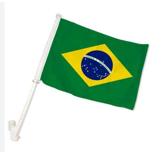 Custom Football Fans Wholesale Factory Low Price Print Hotsale Car Window Flag 30*45cm Bracket Car Flag for Car Windows - Product Image 2