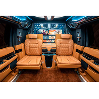 Pack de conversion intérieur de luxe pour fourgons Lincoln/Suburban/Sprinter/Viano, avec rangements cachés et sièges à levage vertical.