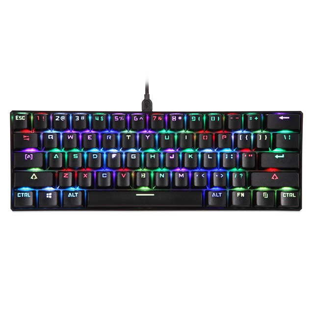 Professional 61 Key LED Backlit Mechanical Gaming Keyboard USB Wired 60 Percent Mechanical Keyboard