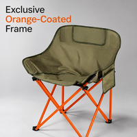 Chaise de camping pour la randonnée, le pique-nique et la plage, conçue pour l'aventure, adaptée à tous les terrains, tissu imperméable, tube en acier épaissi de 16 mm