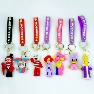 Nhà Máy Tùy Chỉnh 3D PVC Cao Su Móc Khóa Phim Hoạt Hình <span class=keywords><strong>Silicone</strong></span> Các Tuyệt Vời Kỹ Thuật Số Xiếc Búp Bê Xe Túi Mặt Dây Chuyền Treo Cao Su Móc Khóa - Product Image 1