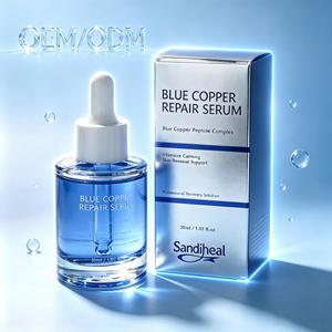 Sérum Facial Personnalisé OEM ODM au Peptide Bleu – Vente en Gros Usine – Hydrate, Réduit les Rides, Améliore l'Élasticité, Restaure la Peau - Product Image 3
